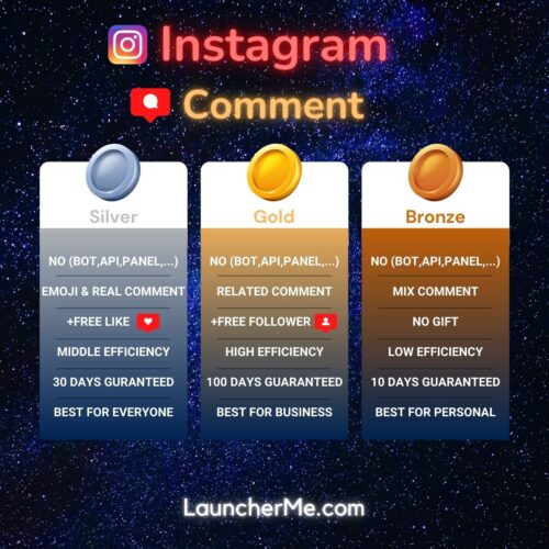 Instagram Comments Plan Chart Launcher Me