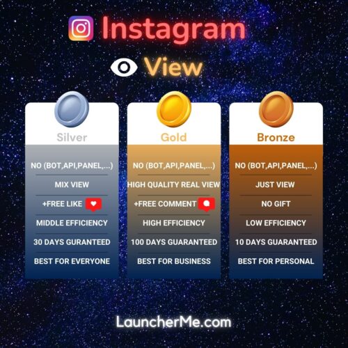 Instagram Views Plan Chart Launcher Me